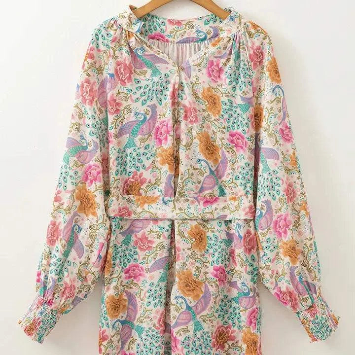 Boho Peacock Dress