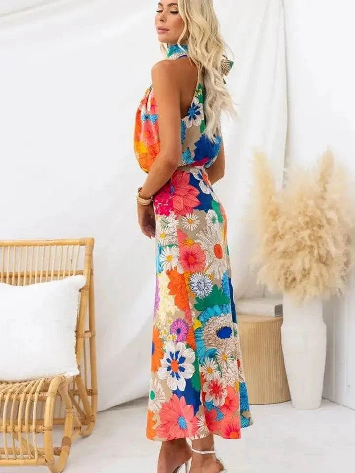 Eve Halter Neck Maxi dress