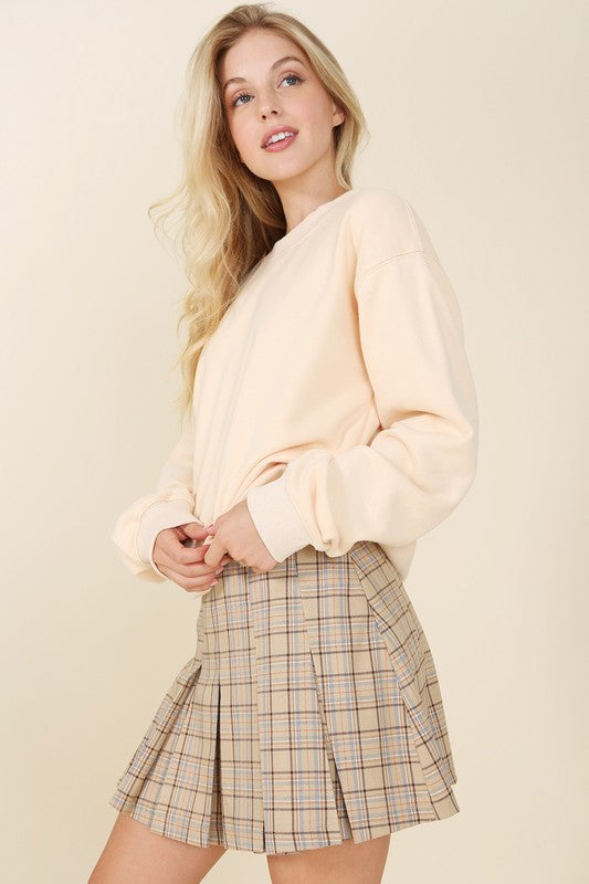 Ivy Plaid Pleated Mini Skirt