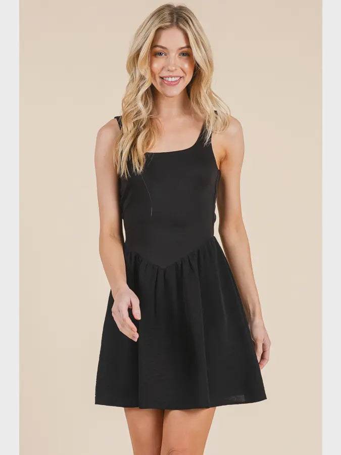 Bethany Backless Tie Mini Dress