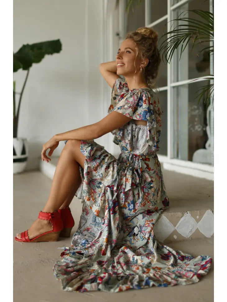 Carmen Wrap Maxi Dress