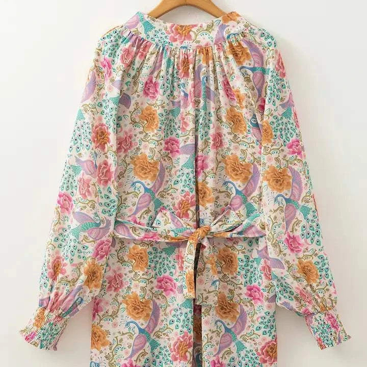 Boho Peacock Dress