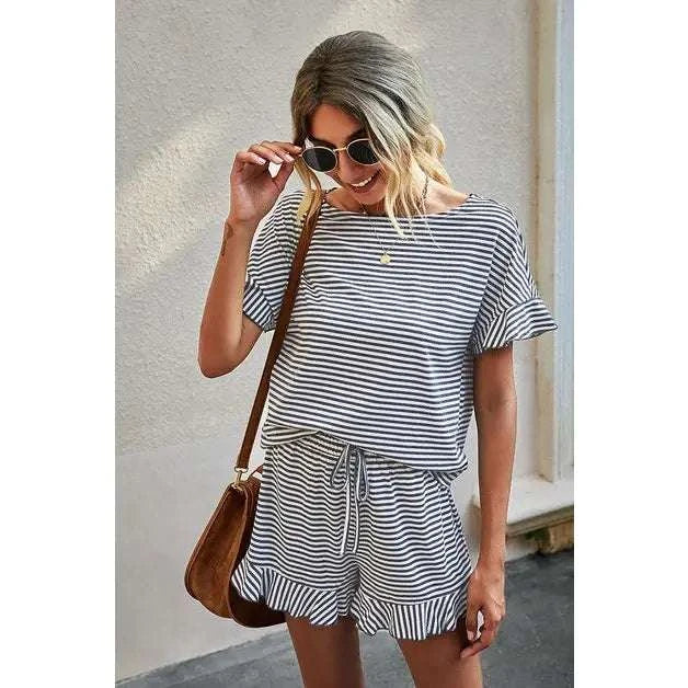 Priscilla Striped Set