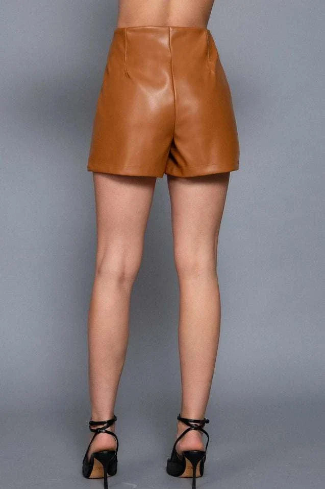 Colby Faux Leather Shorts