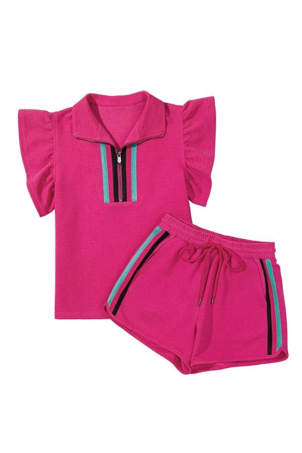 Alice Flutter Sleeve Short Set