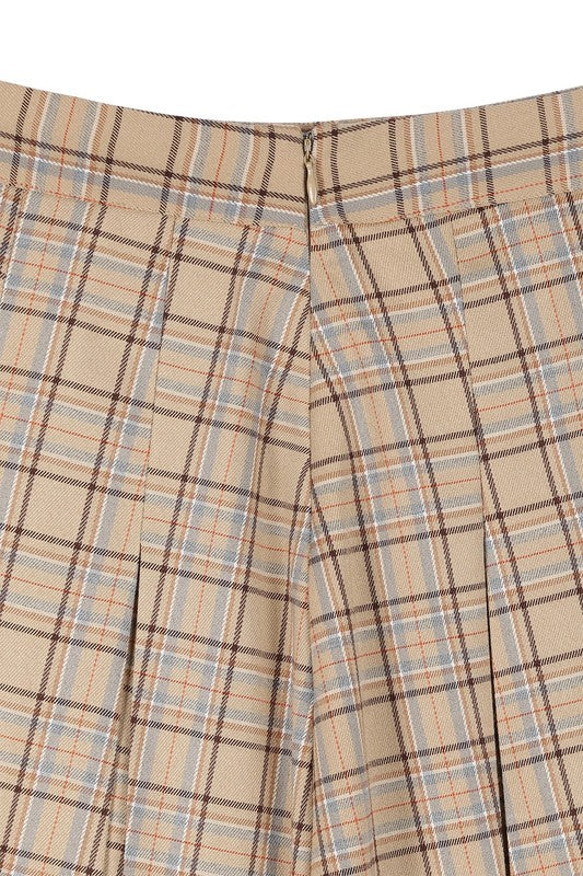 Ivy Plaid Pleated Mini Skirt