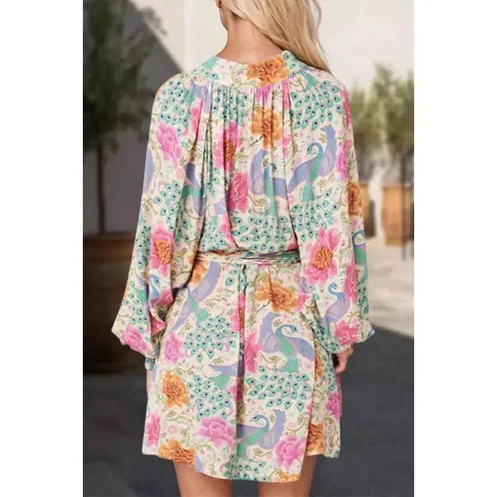Boho Peacock Dress