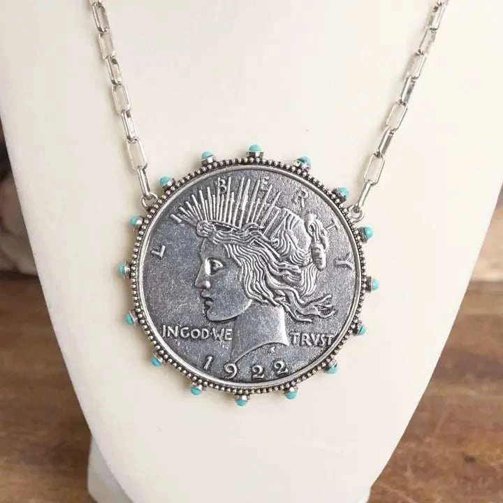 Western Boho Coin Necklace Set