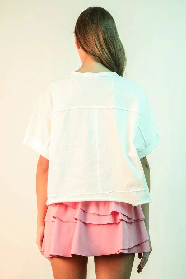 Layla Oversized Crop Top