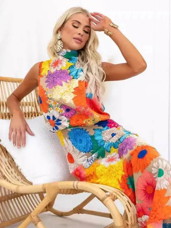 Eve Halter Neck Maxi dress