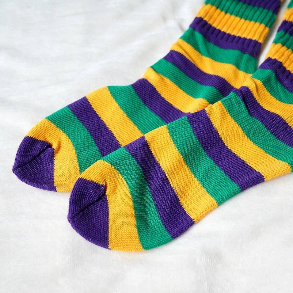 Mardi Gras Socks