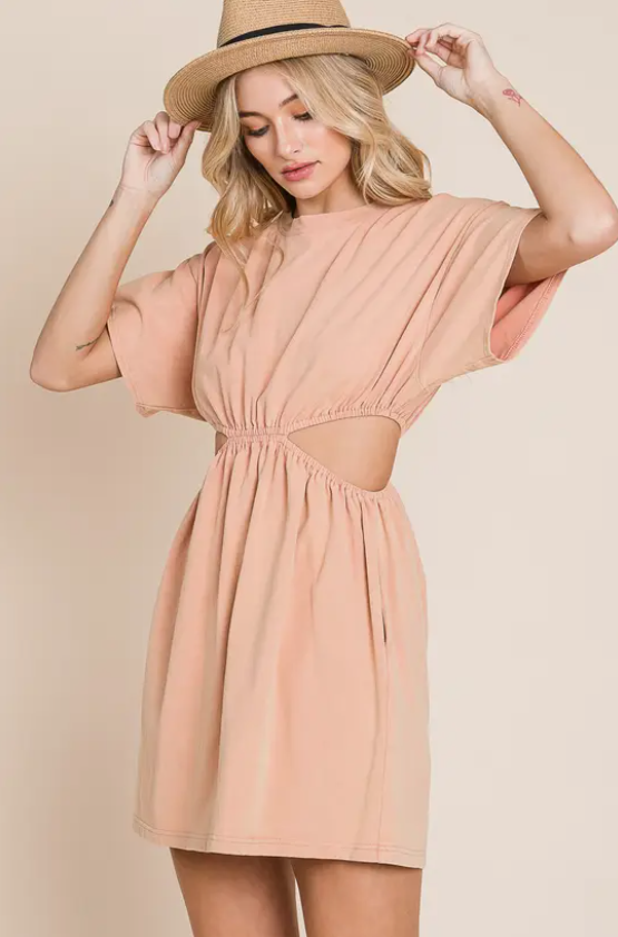 Cutout T-Shirt Dress