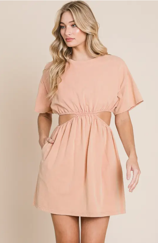 Cutout T-Shirt Dress