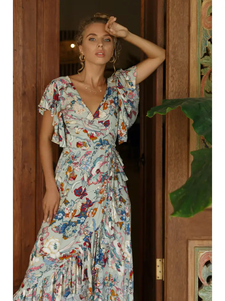 Carmen Wrap Maxi Dress