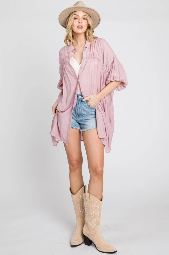 Brianna Button Down Shirt Dress