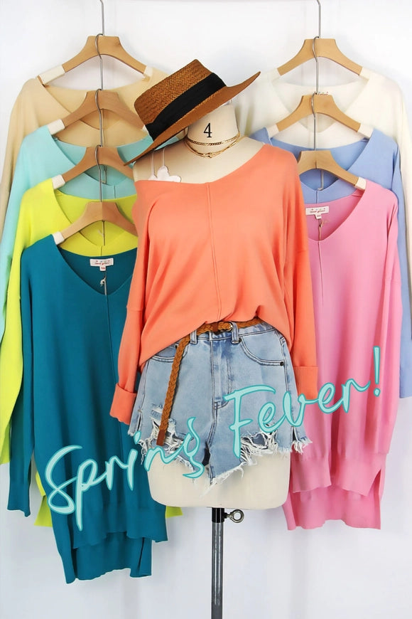 V-Neck Pullover Sweater