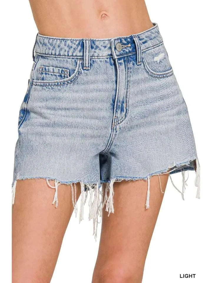 Marie Frayed Hem Shorts