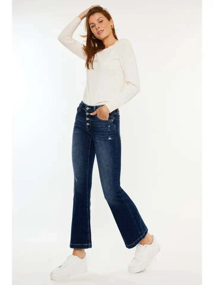 Pretty Petite Button Fly Jean