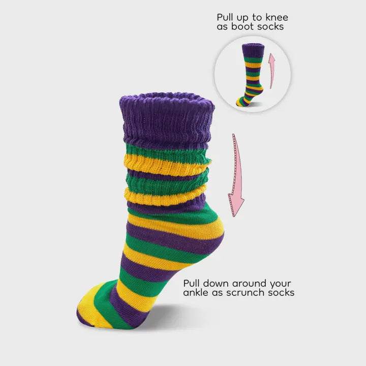 Mardi Gras Socks