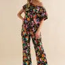 Barb Sequin Boot Cut Pants