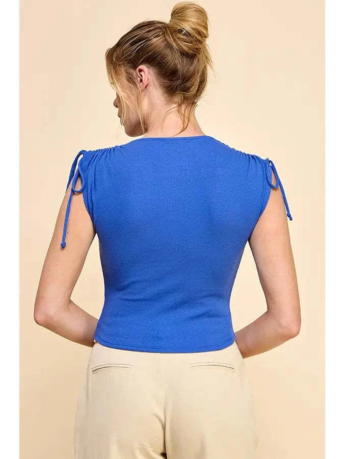 Sierra Ruched Shoulder Top