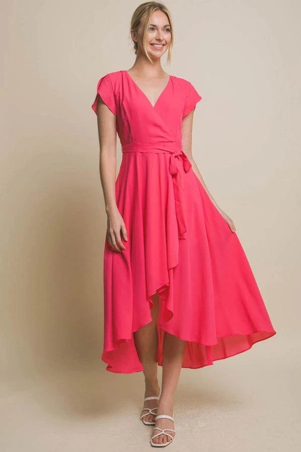 Clara Ruffle Wrap Dress