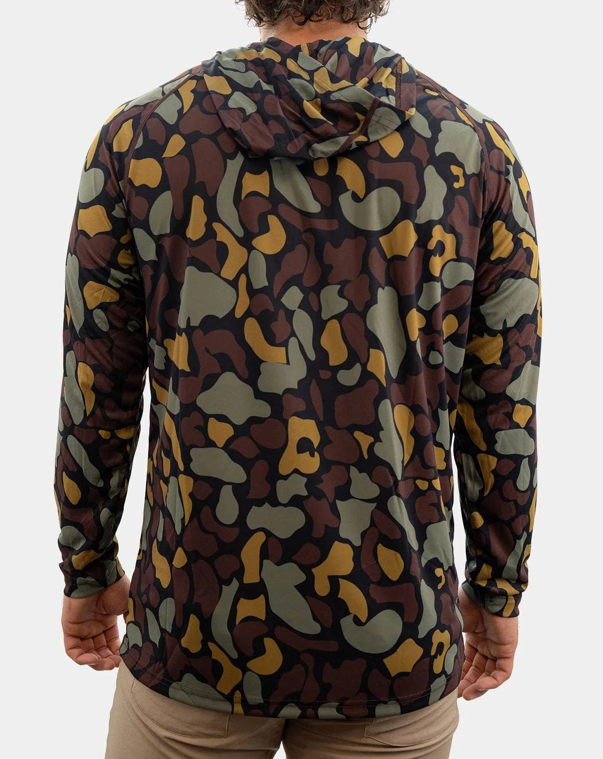 Maroon Leaf Camo Performance Hoody