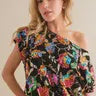 Barb Sequin Boat Neck Top