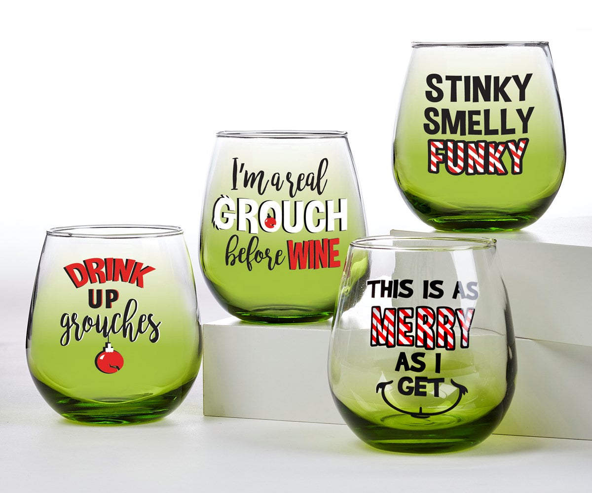 Grouch Stemless Wine Glass