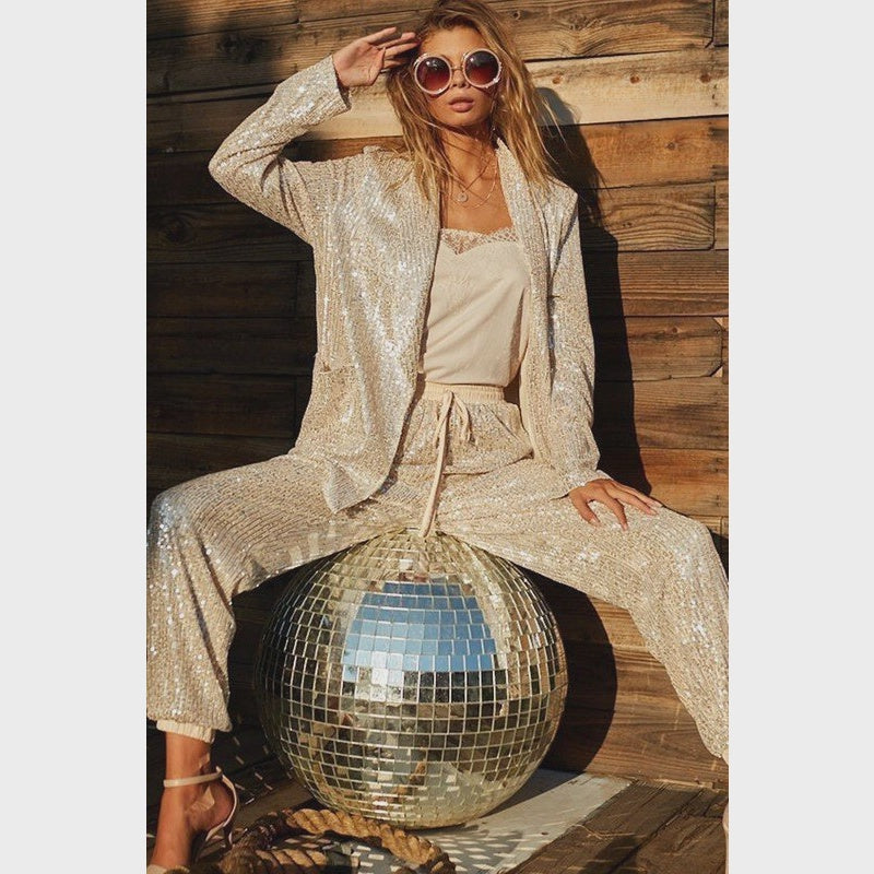 Stephanie Sequin Jogger Pant
