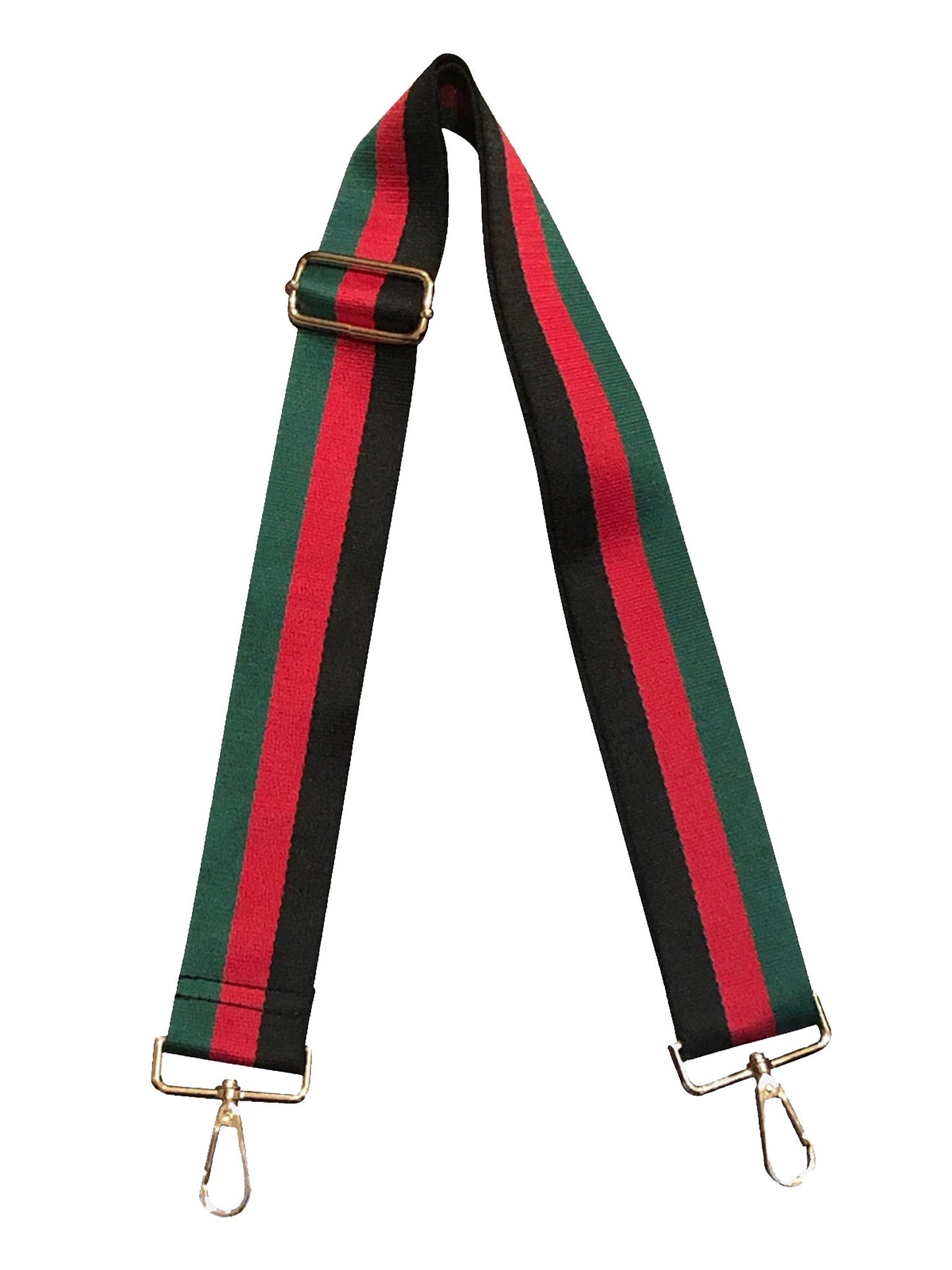 Black Red Green Stipe Strap
