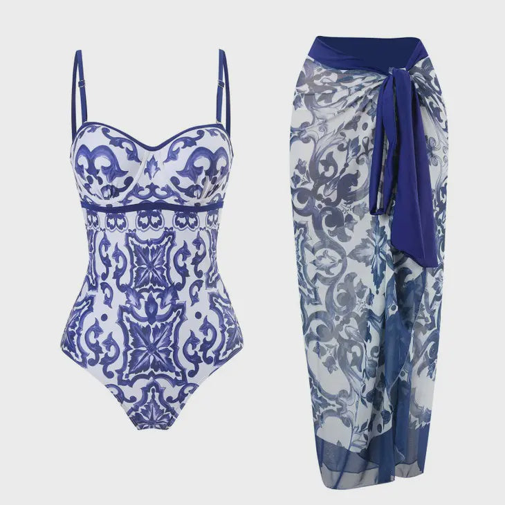 The Valerie One Piece Swimsuit With Matching Cover-up