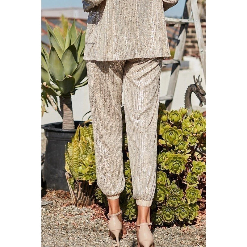Stephanie Sequin Jogger Pant