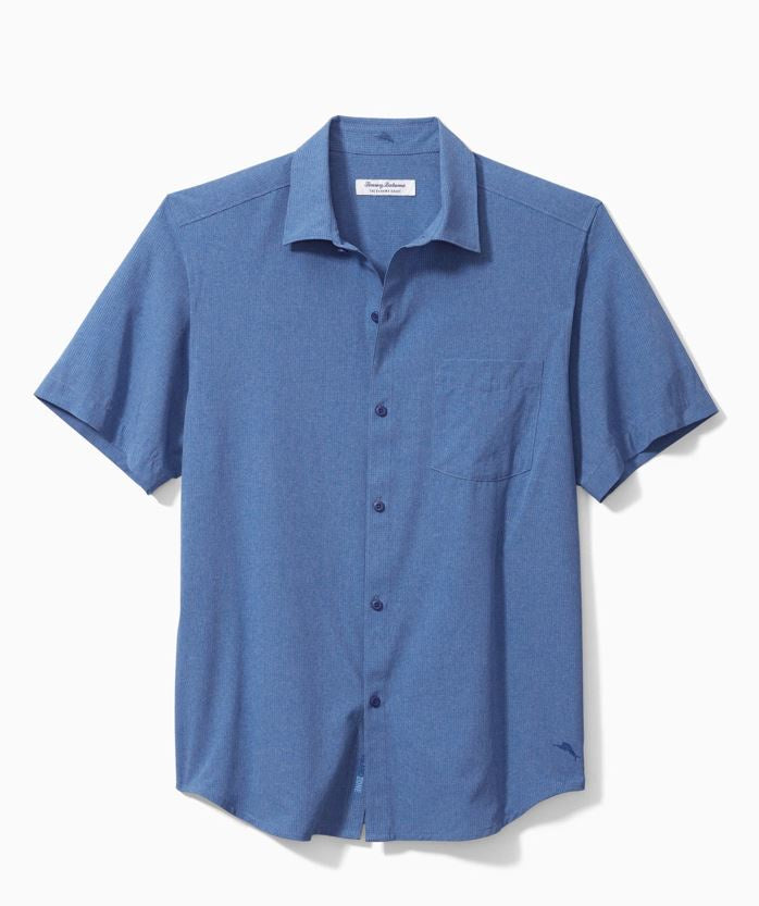 Bahama Coast Island Zone Heathered Solid Camp Shirt