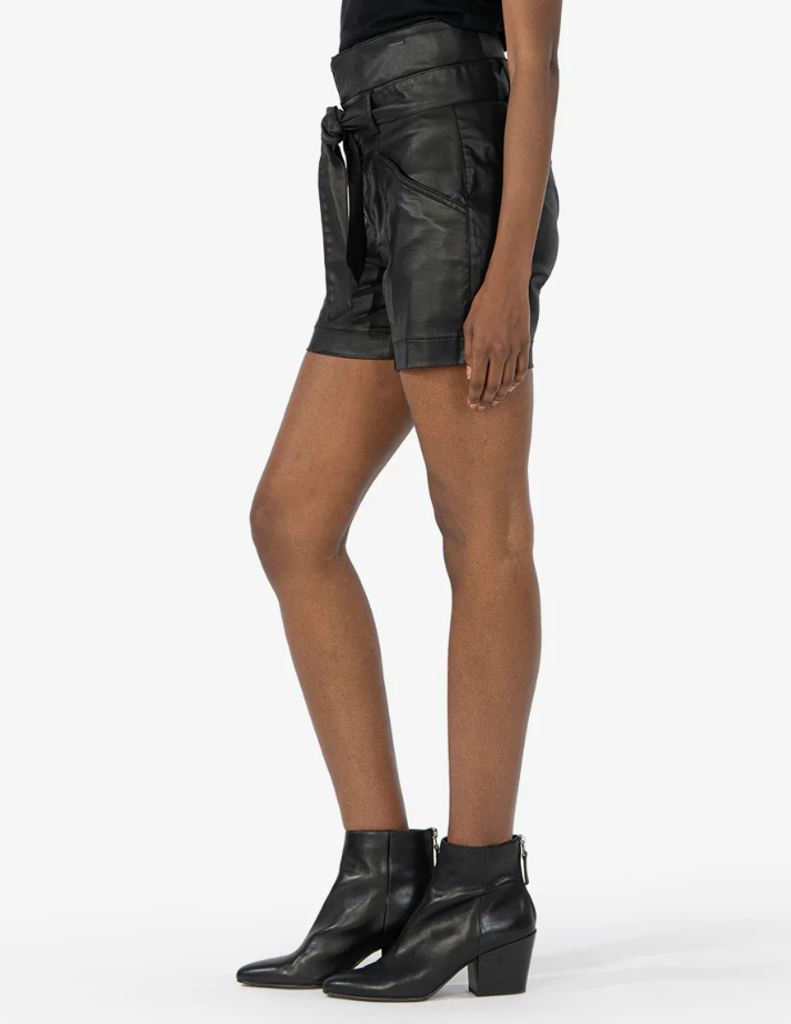 Sariah high waist belt shorts