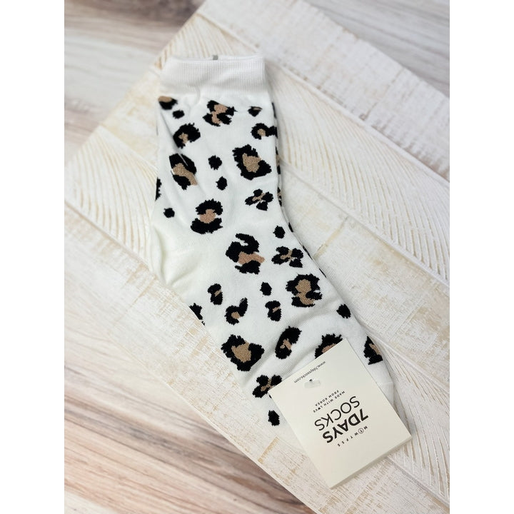 Printed Crew Socks