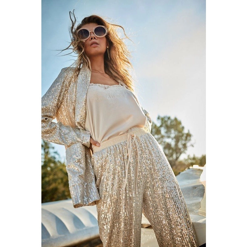 Stephanie Sequin Jogger Pant