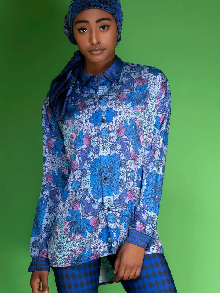 Fay Floral Satin Shirt