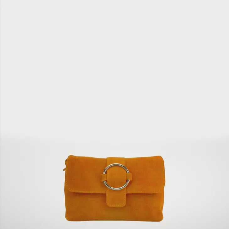 Melissa Suede Leather Shoulder Bag