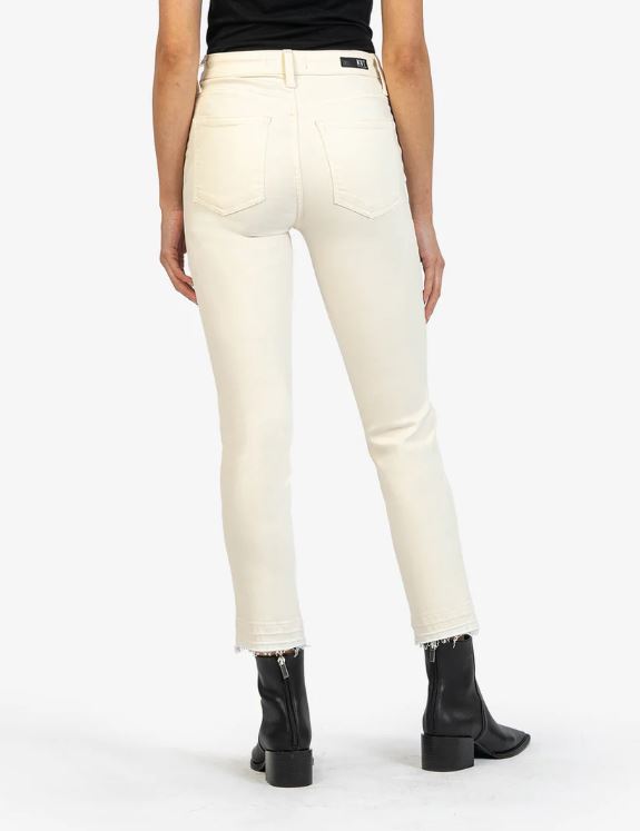 Rachael High Rise Fab Ab Mom Raw Hem