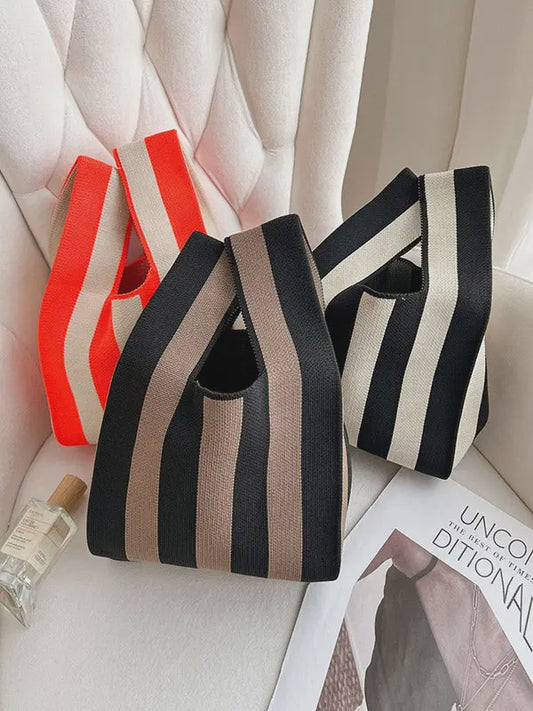 Contrast Stripe Bag