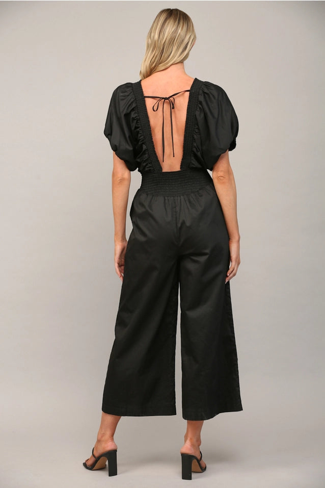 Open Tie Back Jumpsuit