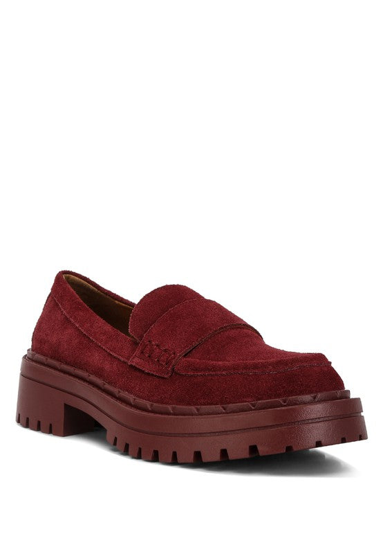 Honora Suede Chunky Loafers