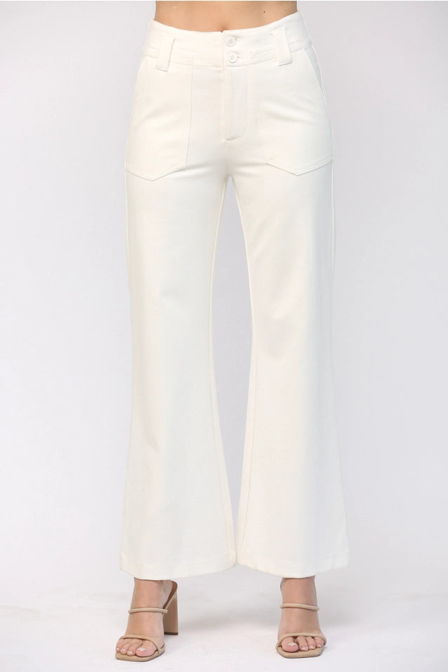 Kelsey Two Front Pocket Flare Pant