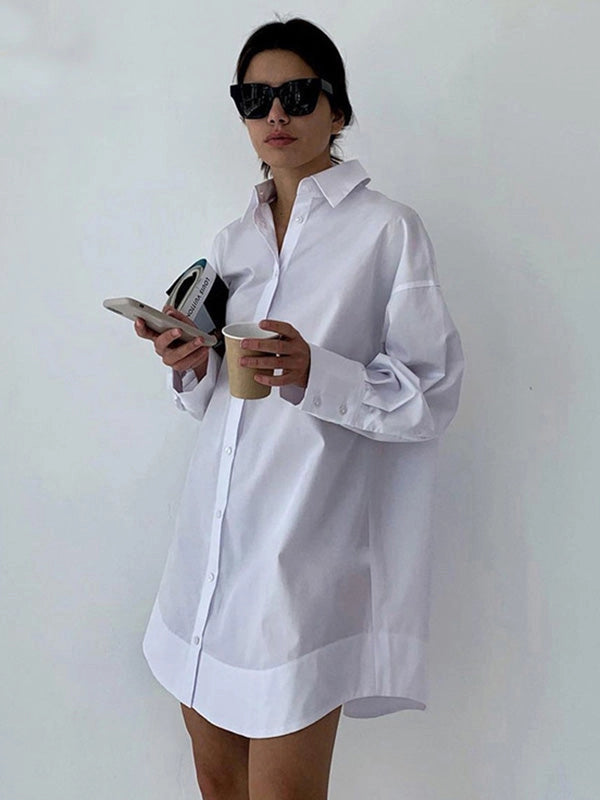 Chic Oversized Shirt Dress