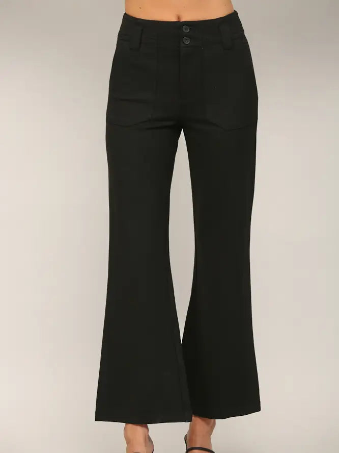 Kelsey Two Front Pocket Flare Pant