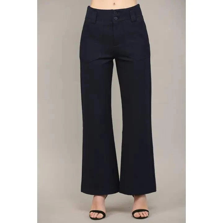 Kelsey Two Front Pocket Flare Pant