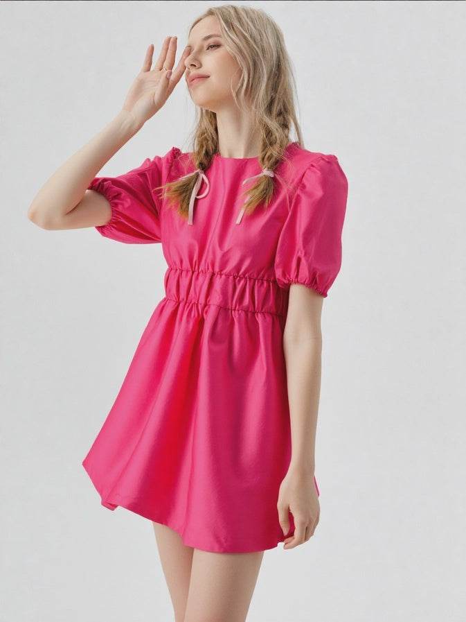 Shelly Puff Sleeve Mini Dress