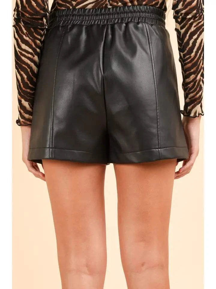 Iggy Faux Leather Shorts