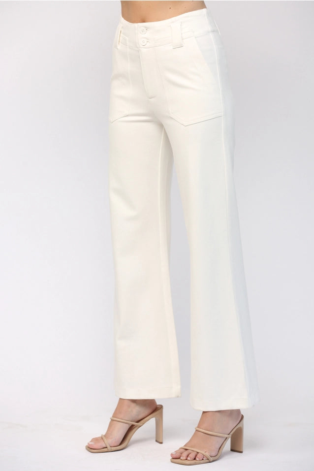 Kelsey Two Front Pocket Flare Pant